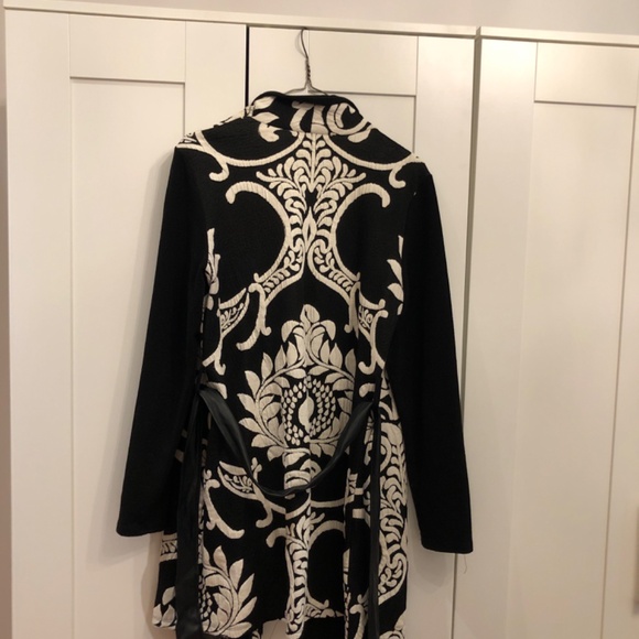 Vintage Cotton Blend Long Brocade Shacket - Picture 3 of 4